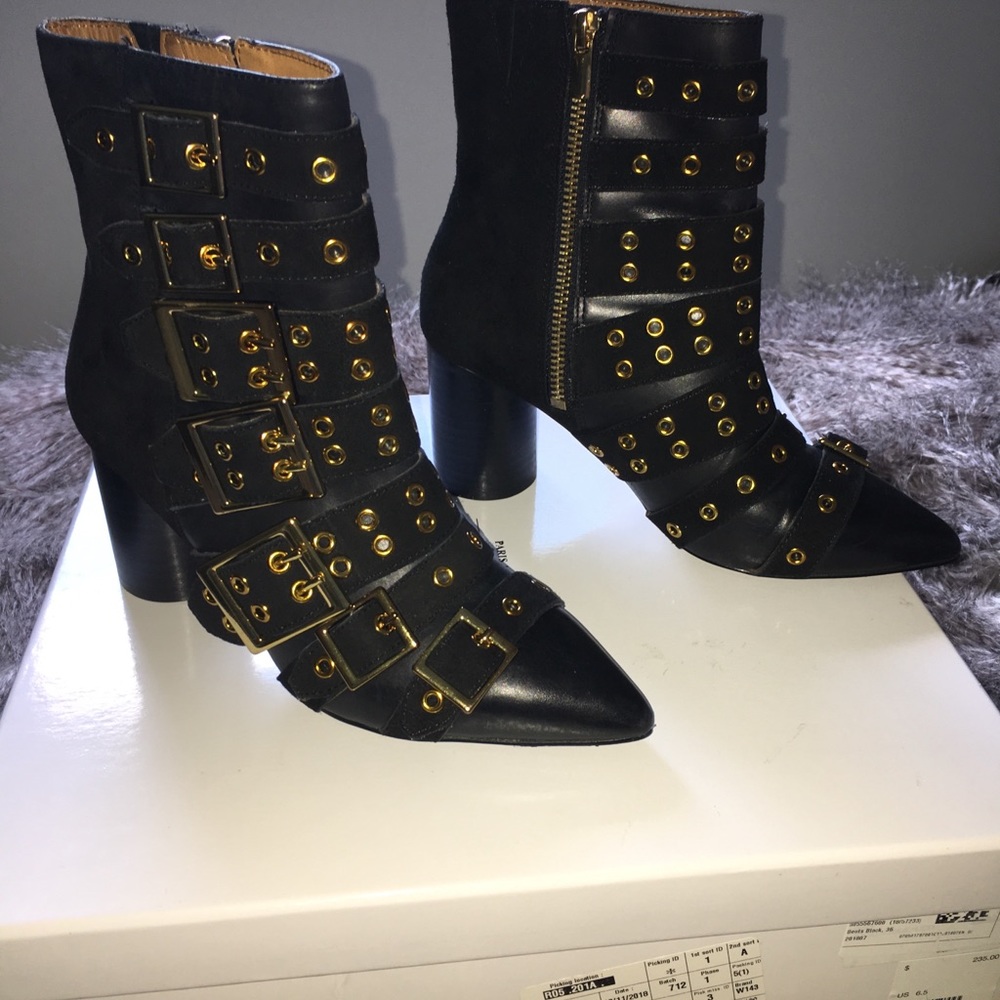 & Other stories Multi Buckle Ankle Boots